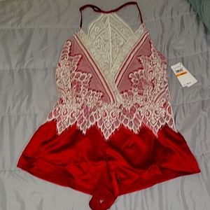 One piece drop neck romper